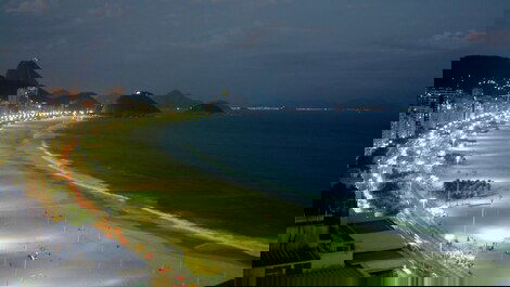 Vista panorâmica da praia de Copacabana