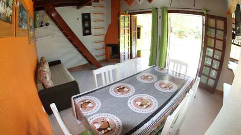 House with private patio for 4/6 people in Praia de Ferrugem