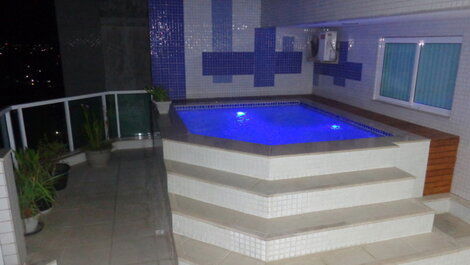 Cobertura C / piscina y barbacoa para 15 personas, 3 Suites C / Aire cond.