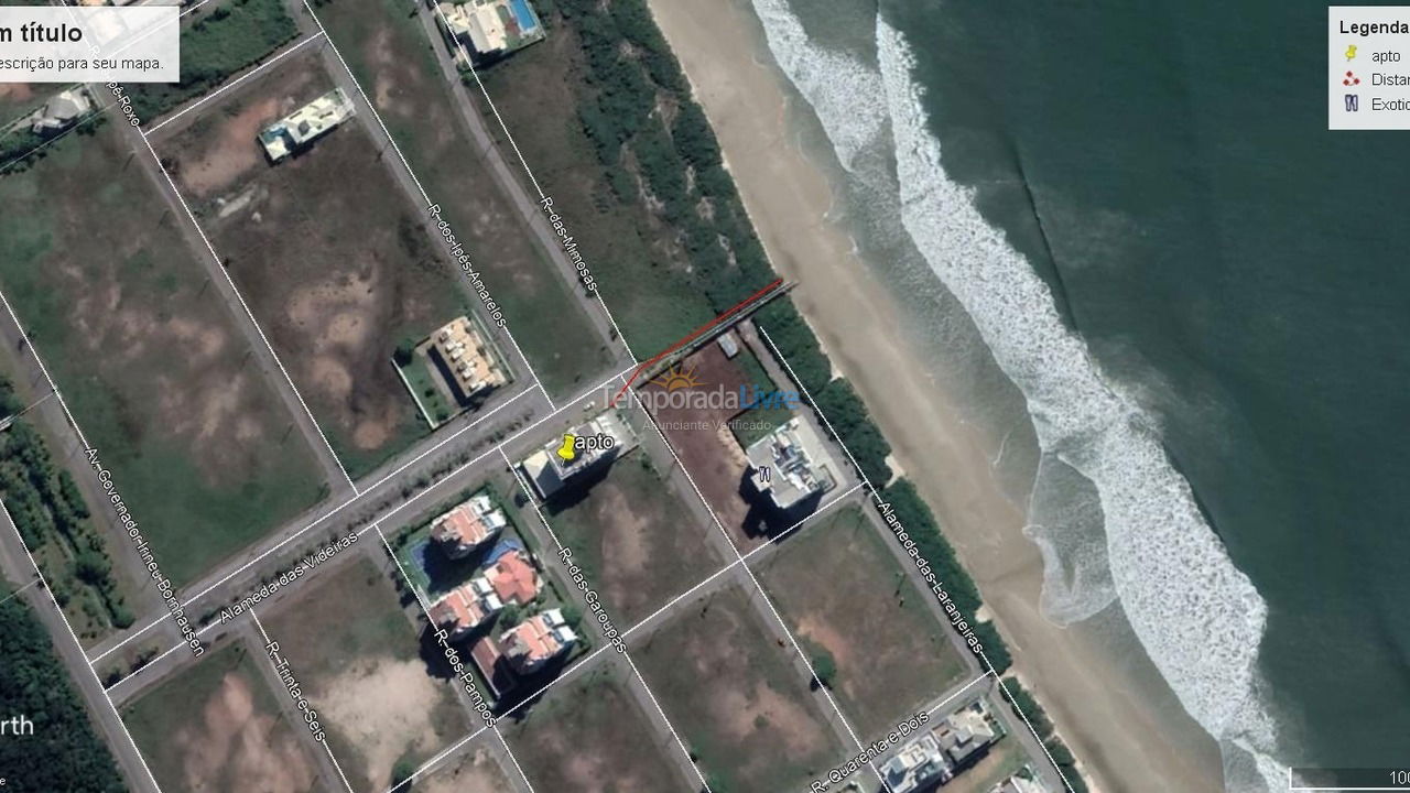 Apartamento para alquiler de vacaciones em Governador Celso Ramos (Praia de Palmas)
