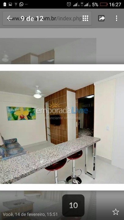 Apartamento para aluguel de temporada em Caldas Novas (Jardim Roma)