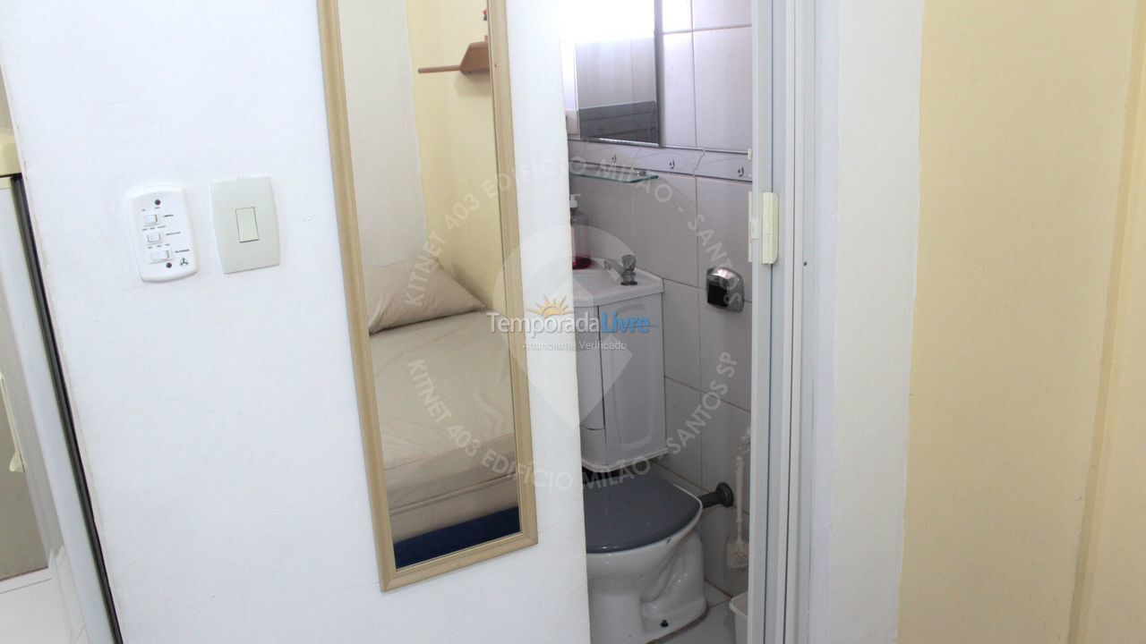 Apartamento para aluguel de temporada em Santos (Ponta da Praia)