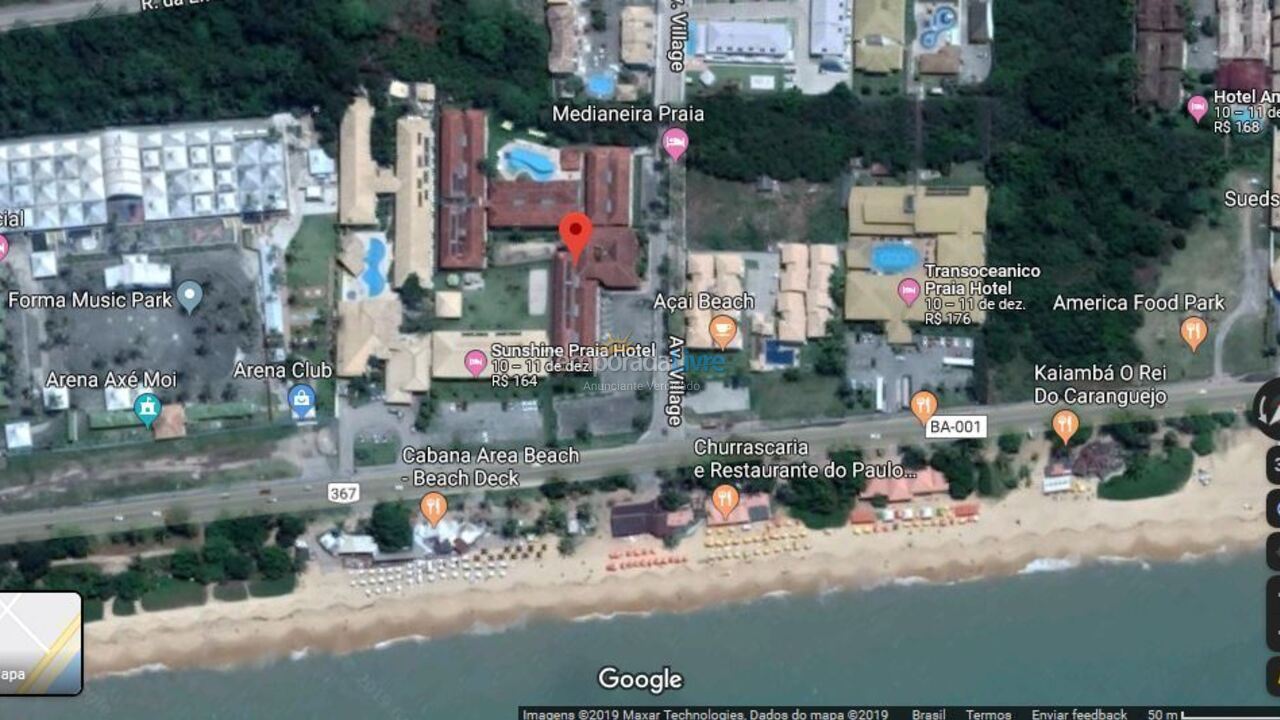 Apartamento para aluguel de temporada em Porto Seguro (Praia de Taperapuan)