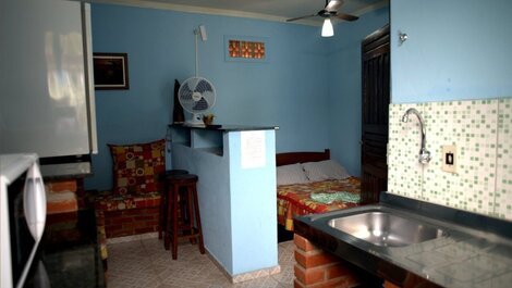 I rent compact apartment, American type in boraceia