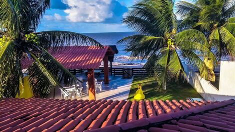 Casa de praia à beira-mar, c/piscina, WI FI em Praia Azul - Pitimbu/PB