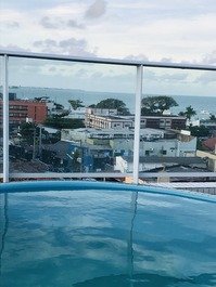 Vista da piscina privativa