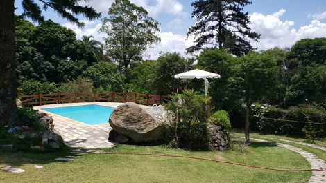 Mairiporã granja de bosque frío con piscina climatizada