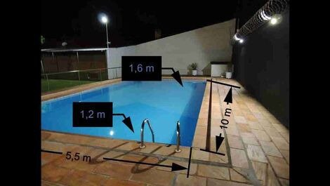 Dimensões piscina