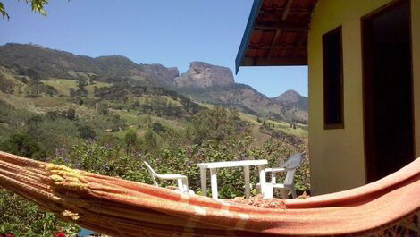 Chale suit with a beautiful view to Pedra do Bau