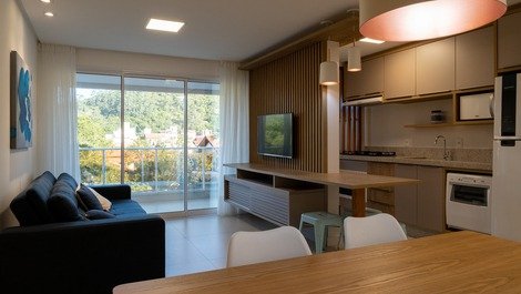 Sala integrada a cozinha 