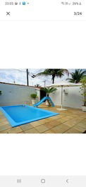 Sobrado Praia Enseada 3 suites / pool / soccer field (air-conditioning treat part)