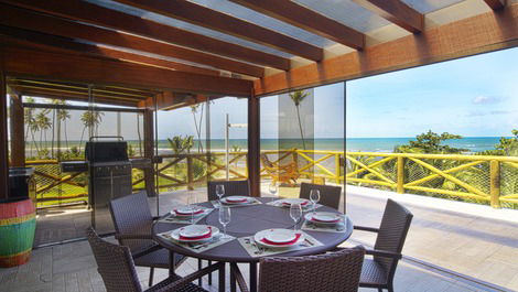 GUARAJUBA PENTHOUSE facing the beach "Pé na Areia''