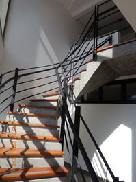 Escadaria de acesso aos apts