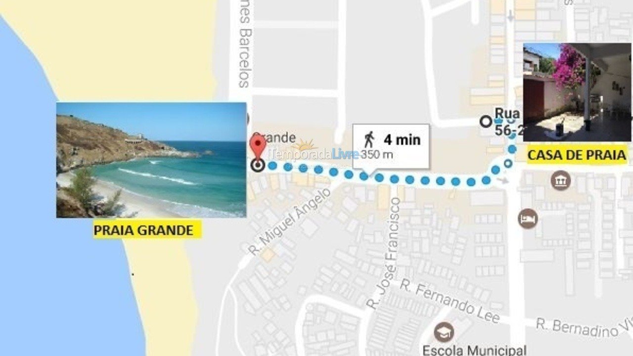 Casa para alquiler de vacaciones em Arraial do Cabo (Praia Grande)