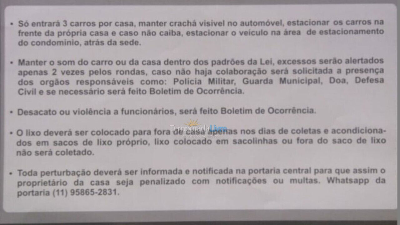 Casa para aluguel de temporada em Bertioga (Vista Linda)