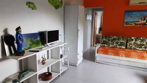 Beautiful apartment bedroom and living room on the sand overlooking the sea