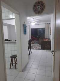 Sea view apartment, half a block from the beach in Mongaguá/SP