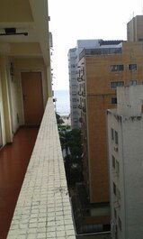 Vista da praia- corredor do apto.