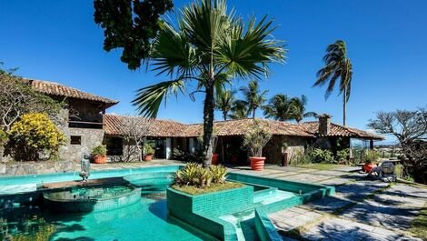 Buz045 - Luxury villa with beautiful sea view in Búzios