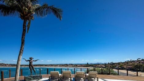 Buz045 - Luxury villa with beautiful sea view in Búzios