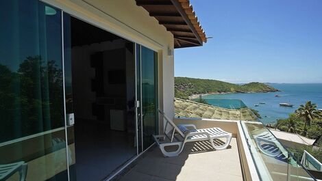 Buz016 - Beautiful villa with 6 suites in Búzios