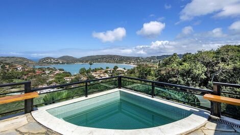 Buz056 - Villa luxuosa de 4 suítes com piscina em Búzios
