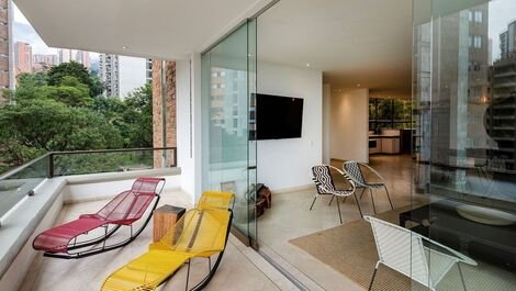 Med057 - Luxury apartment with 2 suites in Medellin