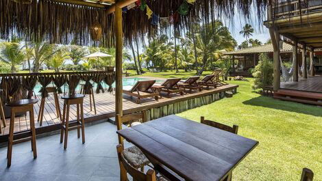 Bah302 - Luxury house standing on the sand in Barra Grande