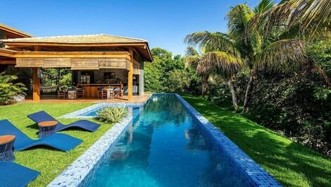 Bah410 - Excelente casa com piscina em Praia do Forte