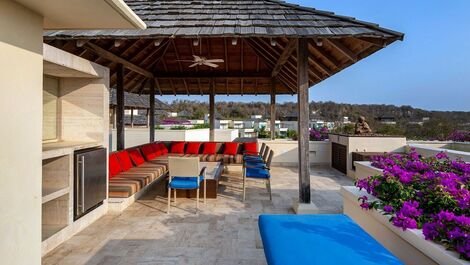 Car071 - Hermosa villa de 5 dormitorios con piscina en Cartagena