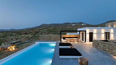 Cyc037 - Villa en la playa de Ftelia, Mykonos