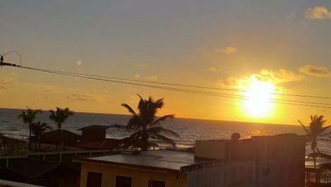 Vista maravilhosa do terraço ao amanhecer!