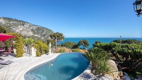 Azu006 - Villa de luxo acima de Eze-sur-Mer, Riviera Francesa