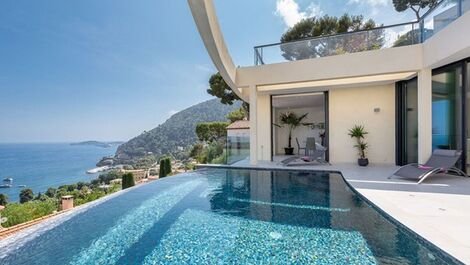 Azu005 - Villa com vista para a baía de Eze, Riviera Francesa