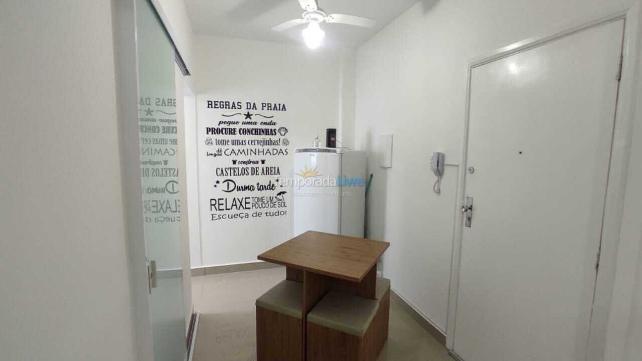 Apartamento para aluguel de temporada em São Vicente (Gonzaguinha)