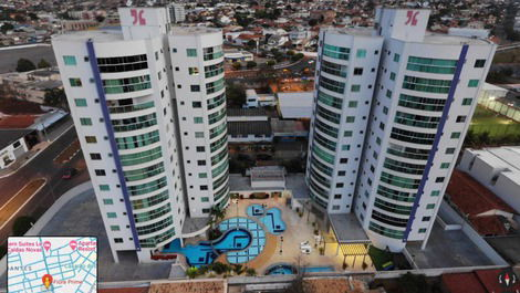 Apartamento de 1 dormitorio para alquiler vacacional en Caldas Novas, Bandeirante, 1...
