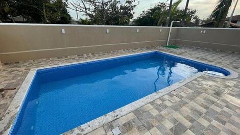 Two-story house with swimming pool for 10 people, 130 meters from the beach!