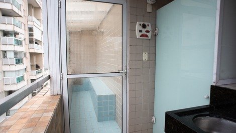 Sauna + banheiro externo
