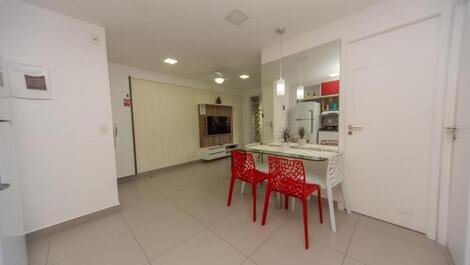 Furnished 2 bedroom apartment one block from Beira Mar