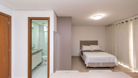 TH1305 Flat Moderno e acolhedor no Setor Bueno - Mobiliado - WI-fi...