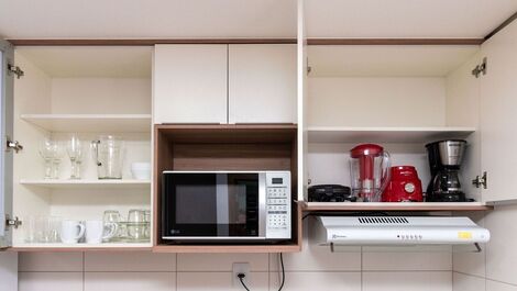 TH1305 Flat Moderno e acolhedor no Setor Bueno - Mobiliado - WI-fi...