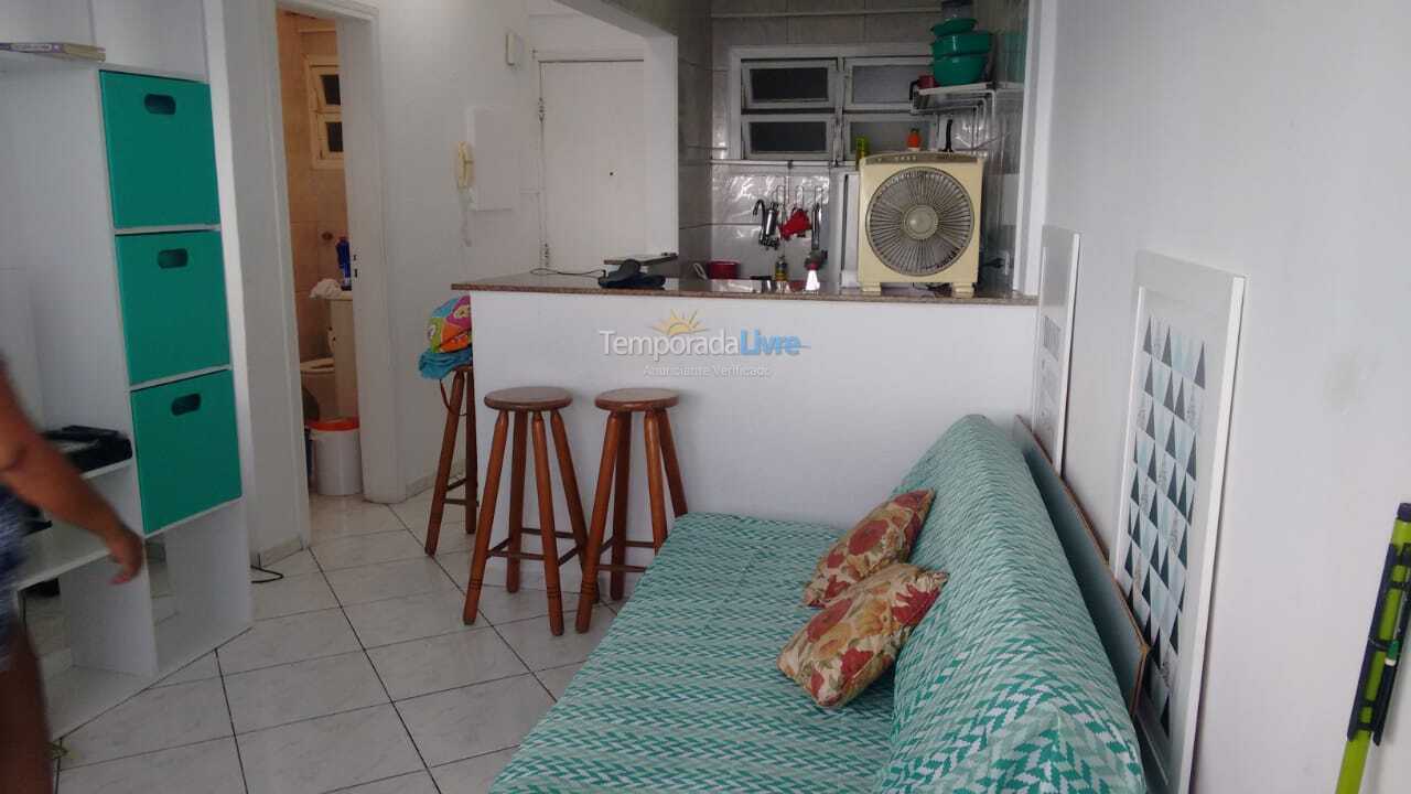 Apartamento para aluguel de temporada em São Vicente (Ilha Porchat)