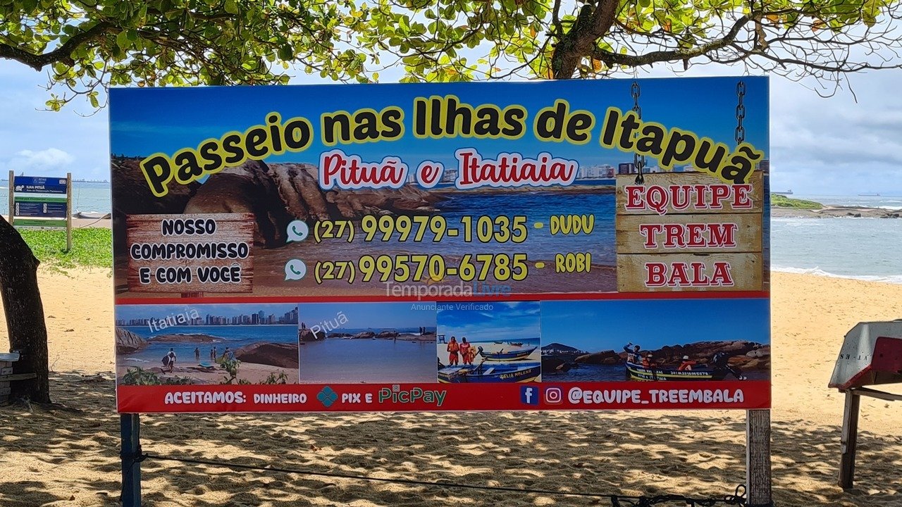 Apartamento para alquiler de vacaciones em Vila Velha (Praia de Itapua)