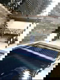 Casa pertinho da praia, 4 suítes, piscina com ilha e cascata.