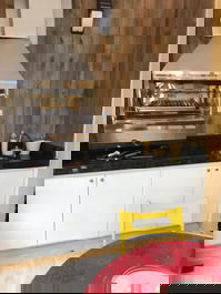 Fit with gourmet balcony, smart TV and Wi-Fi