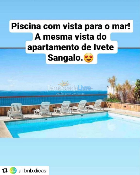 Apartment for vacation rental in Salvador (Centro)