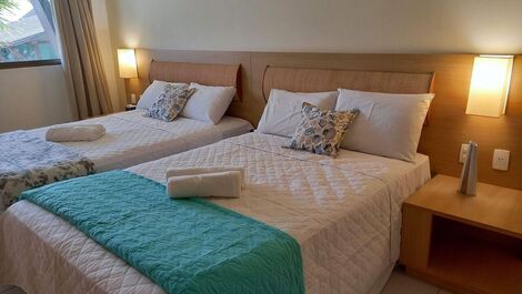 Flat 01 Quarto no Beach Class Muro Alto - Porto de Galinhas (D306)