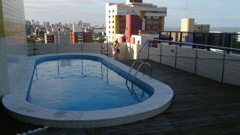 Flat Season or Monthly 2 bedrooms, internet - Up to 7 people - Praia de Manaíra
