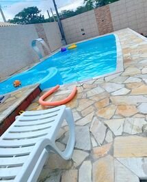 Casa com piscina hidromassagem e prainha - Itanhaém