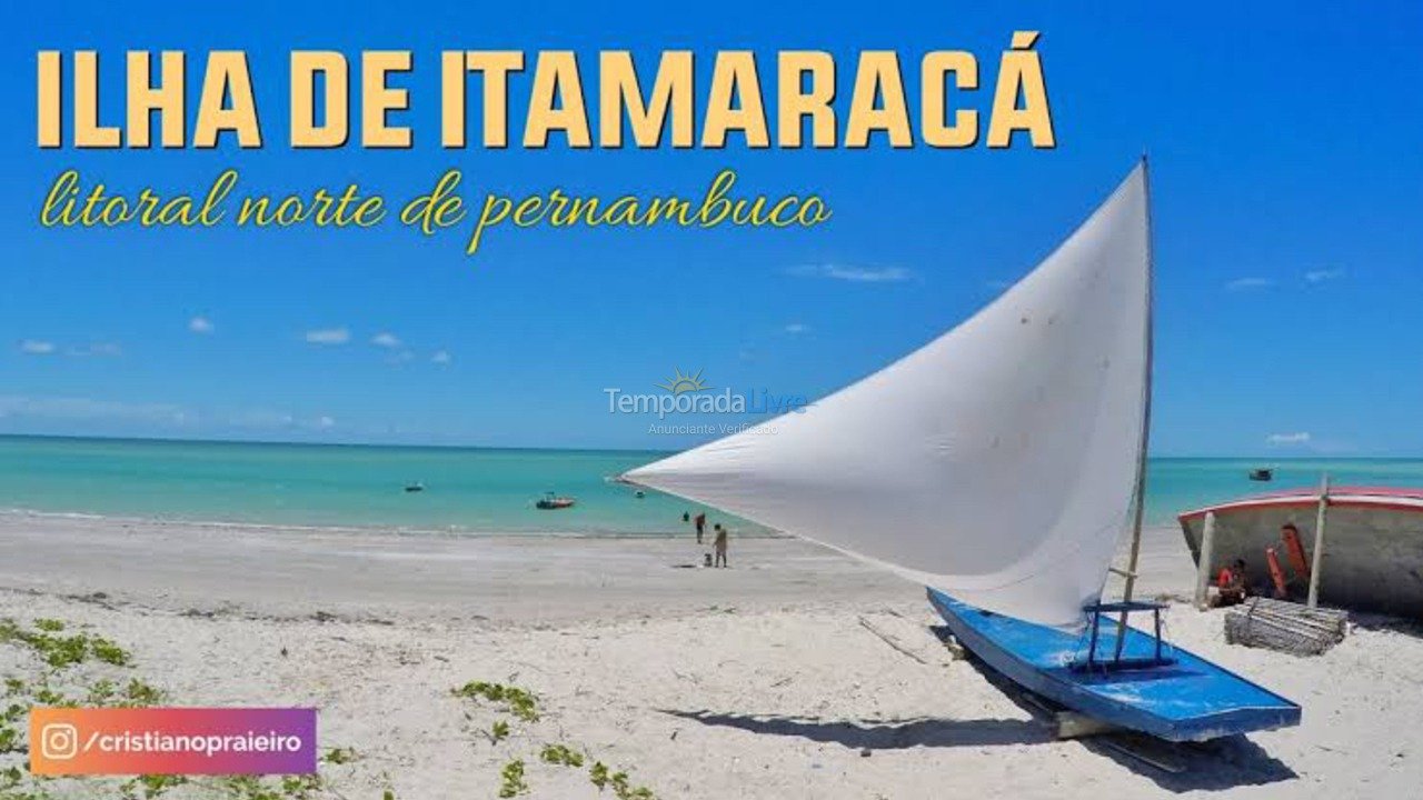 Casa para alquiler de vacaciones em Ilha de Itamaracá (Praia do Forte Orange)